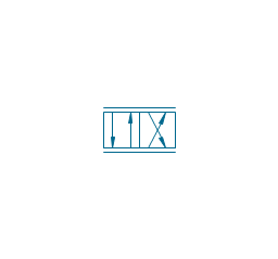 4/2 valve, hydr., infinite positions, four-port, two-position, valve,