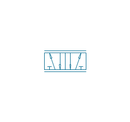 5/2 valve, pneum., infinite positions, five-port, two-position, valve,