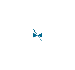 Gate-valve, norm. closed, adj., gate-valve,