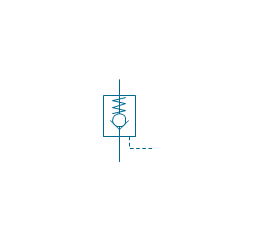 Non-return, pilot contr., spring, non-return, valve,