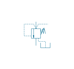 Pressure relief, var., drain, vent port, pressure relief, sequence valve,