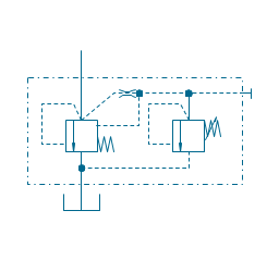 Pressure relief 2, two-stage, pressure relief, valve, provision, remote control,