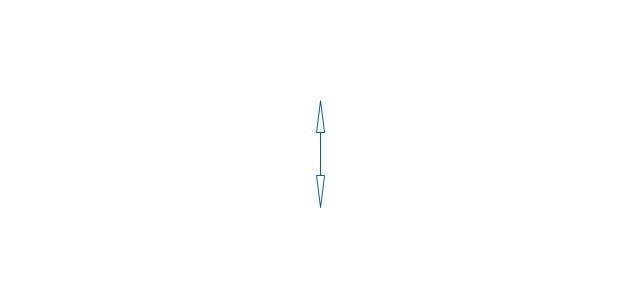 Flow path, pneum., 2 arrows, arrow, flow path, direction, rectilinear motion,