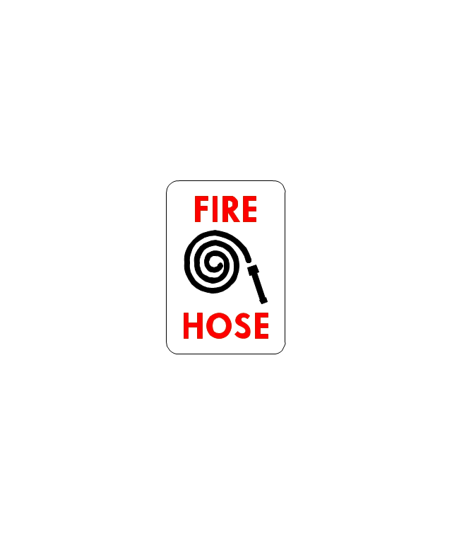 Fire Hose with red text, fire hose,