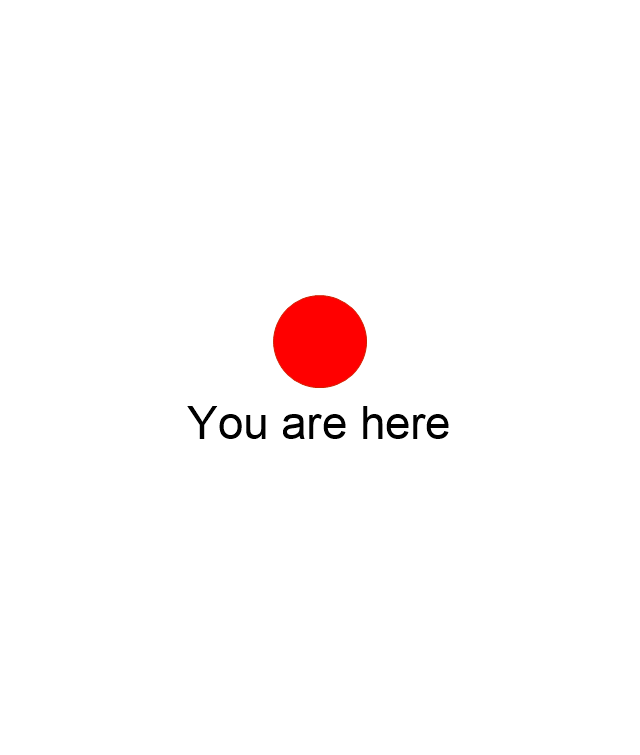 You are here, You are here,