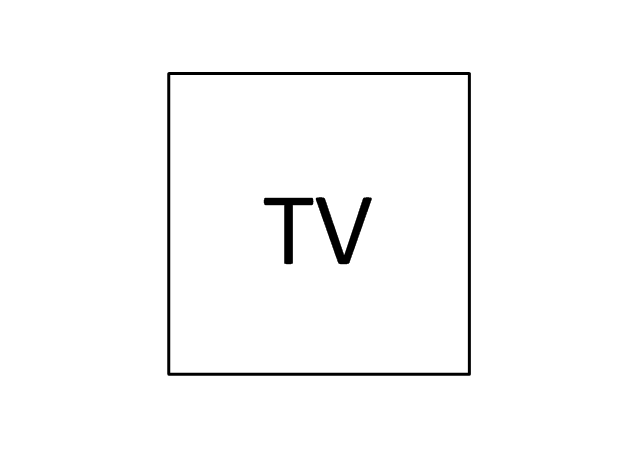 Television outlet, television outlet,