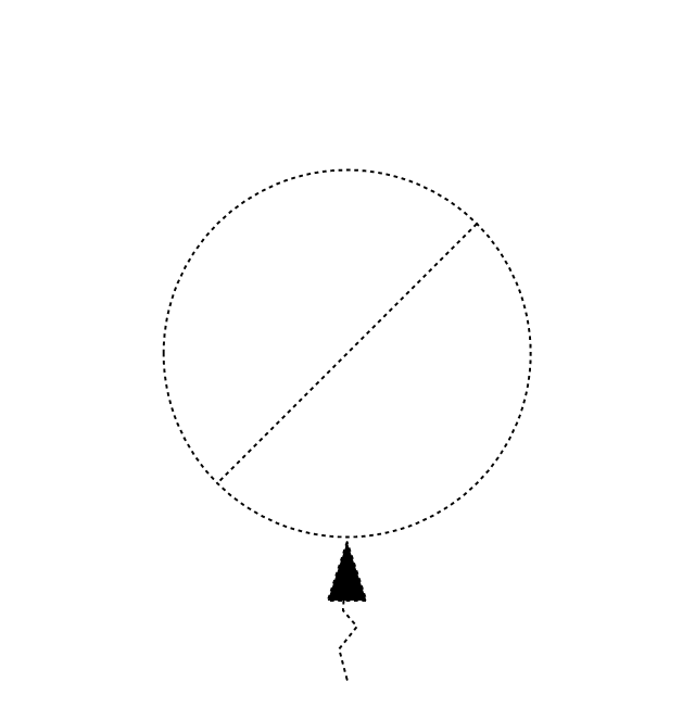 Circular inlet, flow arrow, hidden, circular inlet,