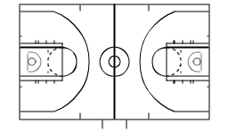 Basketball court vector illustration, basketball court, basketball court diagram, basketball court layout,
