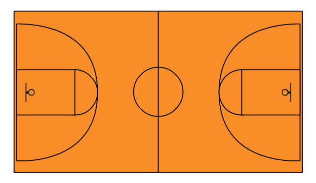 Basketball court, basketball court, basketball court diagram, basketball court layout,
