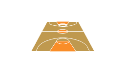 Basketball court, view from short side, basketball court, basketball court diagram, basketball court layout,