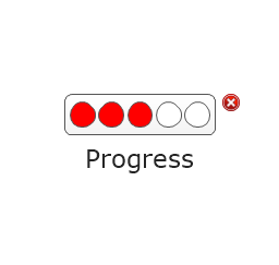 Progress Lights, Red, progress indicator,
