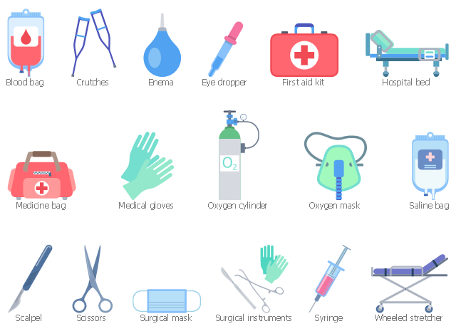 Medical Illustrations, Design elements - Medical tools