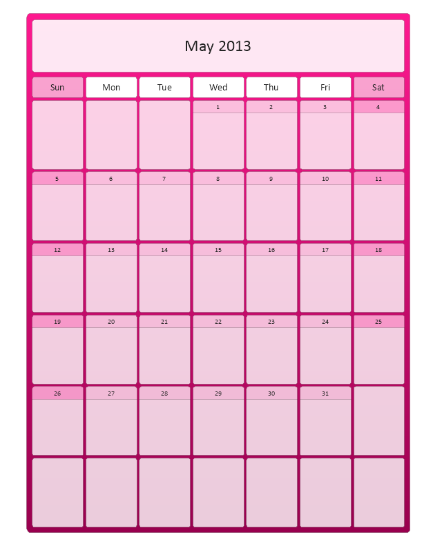 Large Calendar (Color), month calendar,