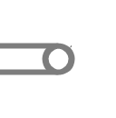 Thick line with standard station - double road, line, station, road,