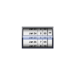 Date and time picker (4 parts), date and time picker,