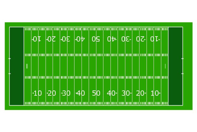 Horizontal colored football field, horizontal colored football field,