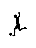 Soccer player, soccer player silhouette,