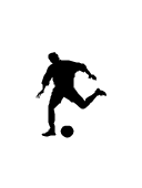 Soccer player, soccer player silhouette,