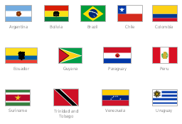 State flags clip art, Venezuela, Uruguay, Trinidad and Tobago, Suriname, Peru, Paraguay, Guyana, Ecuador, Colombia, Chile, Brazil, Bolivia, Argentina,