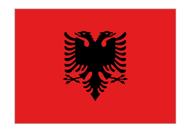 Flag of Albania, Albania,