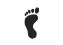 Human footprint, footprint, human footprint,