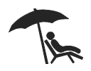 Man lying under parasol, man lying under parasol,