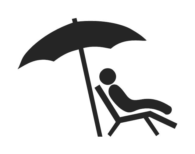 Man lying under parasol, man lying under parasol,