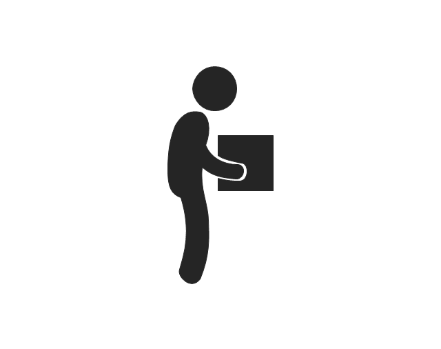 Man carrying a box, man carrying a box,