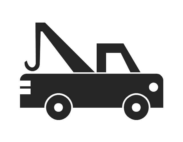 Transport pictograms - Vector stencils library