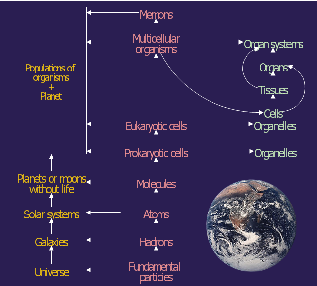 Rearrangement of the classical ecological/system hierarchy, Earth,