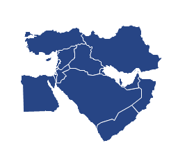 Political map - Middle East, Israel, Egypt,