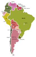 Political map - South America, South America, South America map,