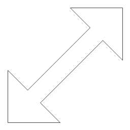Diagonal resize pointer 2, diagonal resize pointer,