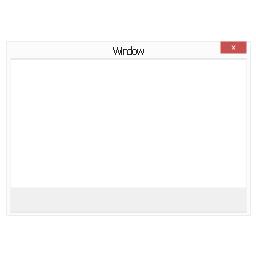 Window with command area, window, command area, command area, close window button,