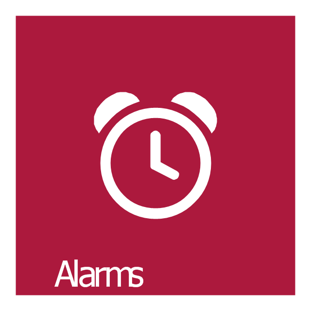 Alarms, Alarms icon,