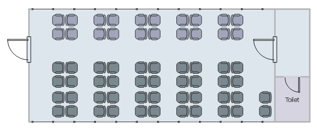 Seat map, window, casement, wall, room, door, chair,