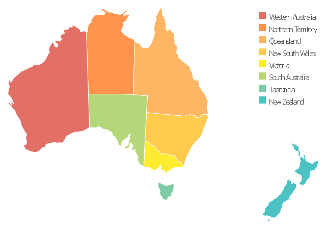 Australia thematic map template, New Zealand, Australia, Australia map,