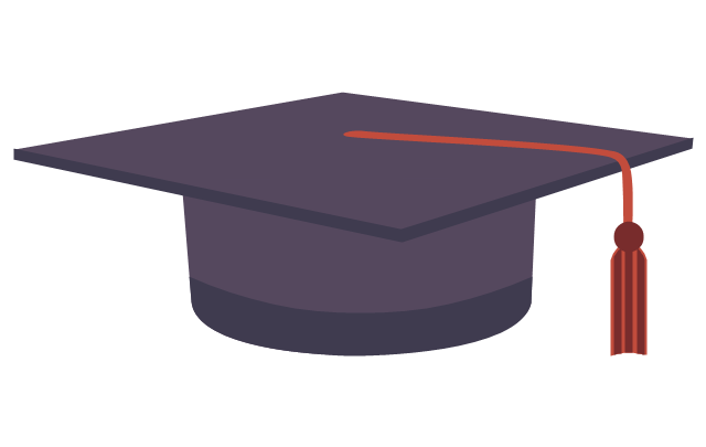 Graduation cap, graduation cap, square academic cap, master's cap,