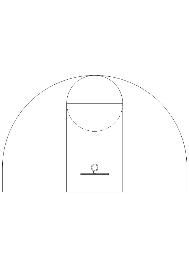 Basketball 3-pt., basketball key,