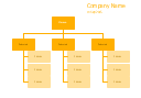 Hierarchical org chart template, title, date, position, manager, executive,