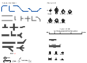 Map symbols, viewpoint, transfer station, stop, station, scale, ruins, line, junction, curiosity, crossing, corner, compass, direction, church, cathedral, castle, North, 4-way, 3-way,