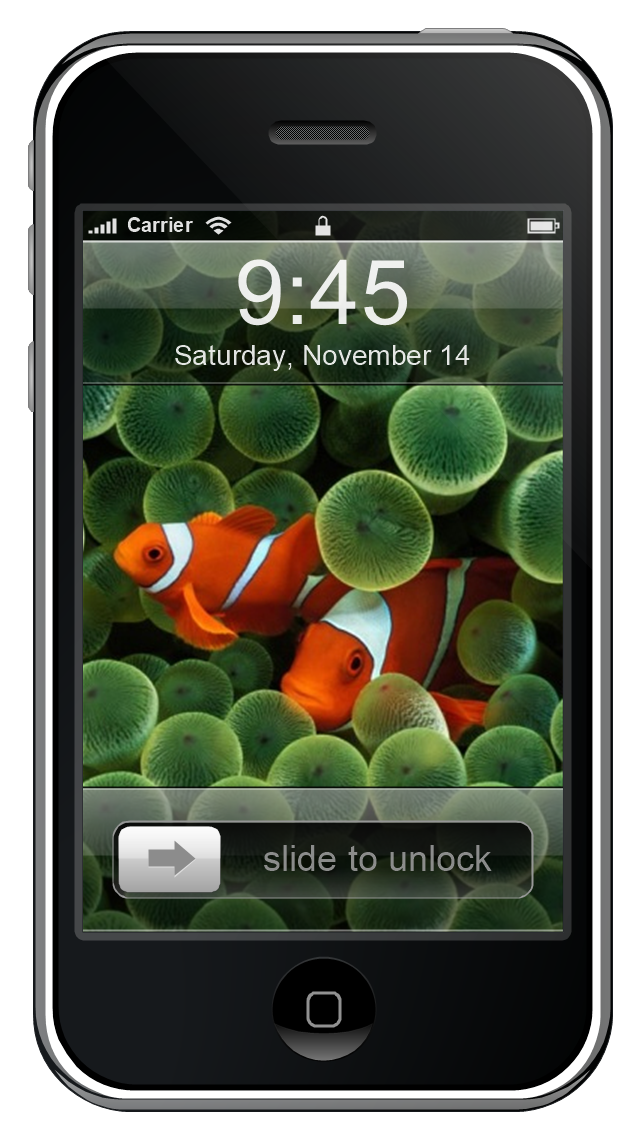 iPhone GUI, iPhone, display,