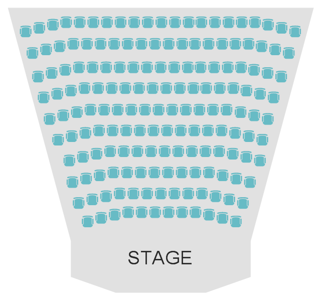 Seat layout, stage, chair,