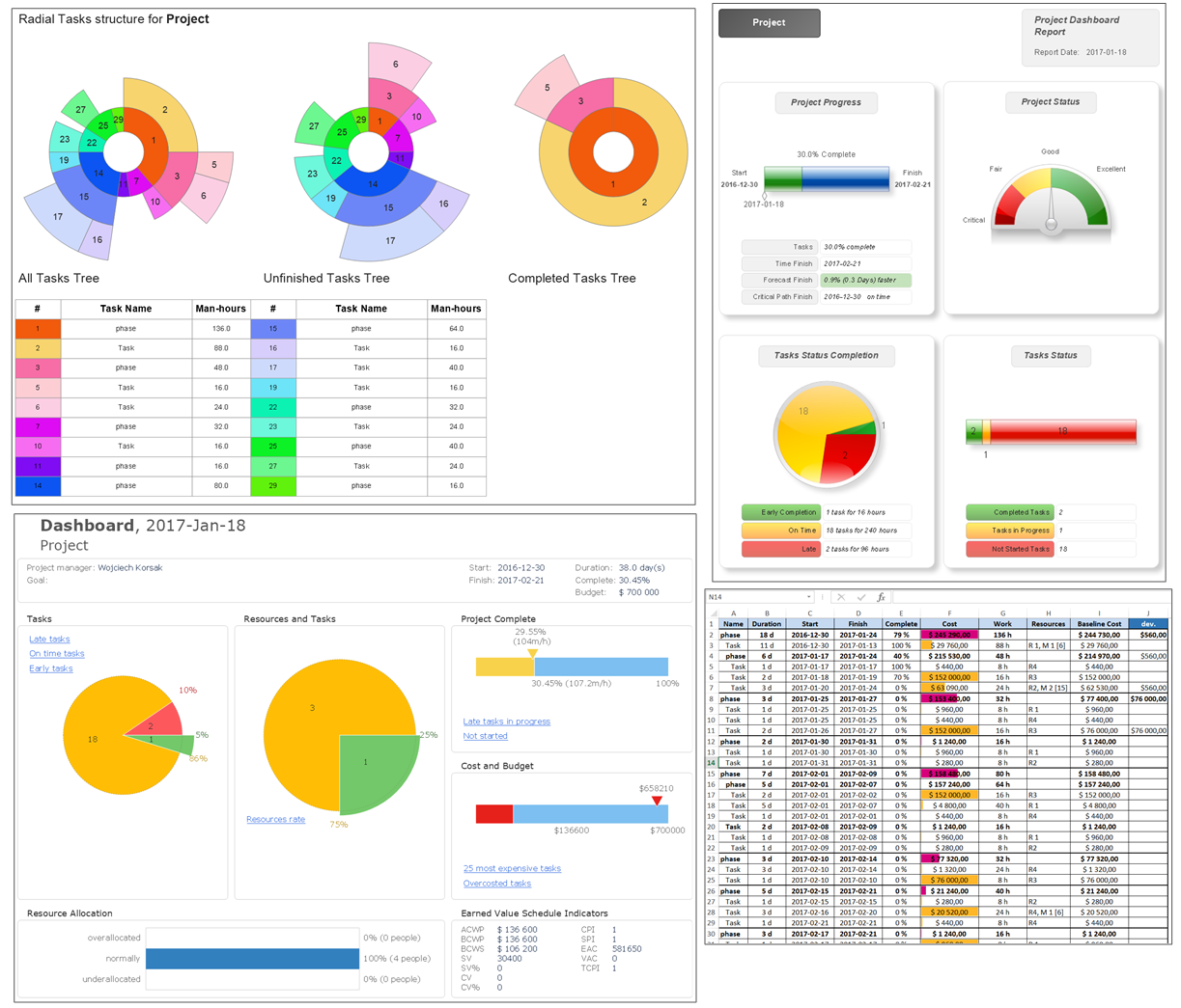 Complex View of Projects