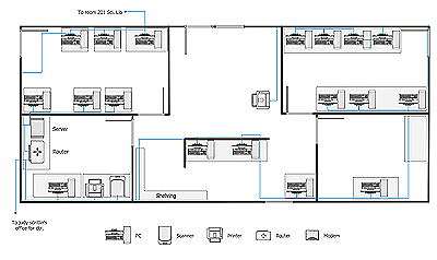 network layout floor plan