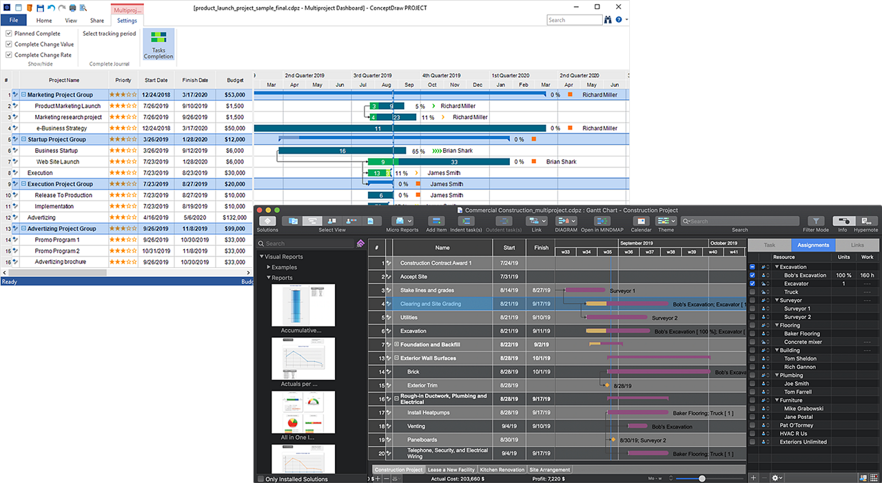 conceptdraw-project-data-sheet