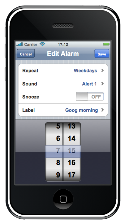 diagram iphone 10 development Graphic Software ConceptDraw Samples â€” user