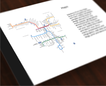 ARL route map, Rail transport - Design elements, Rail transport - Vector  stencils library