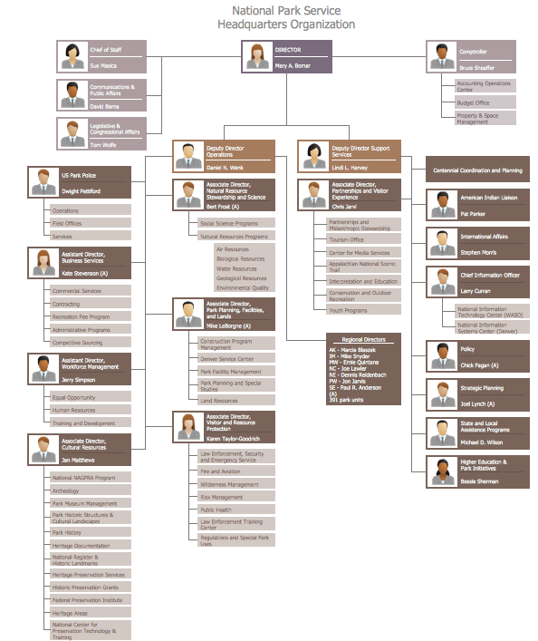 Corporate Org Chart Examples