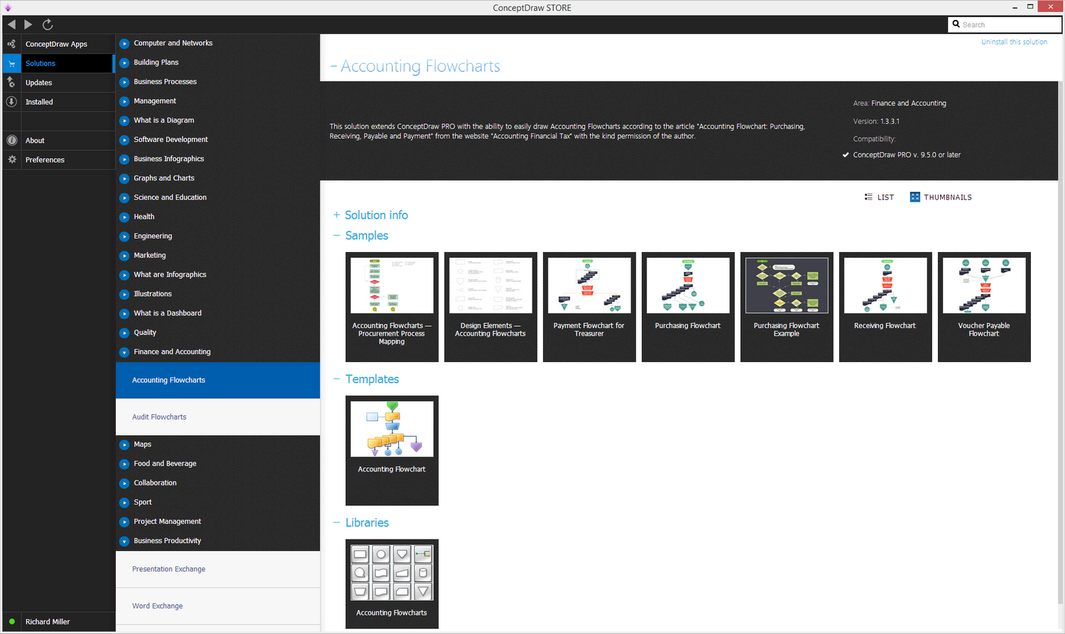 Accounting Flowcharts solution - Start Using